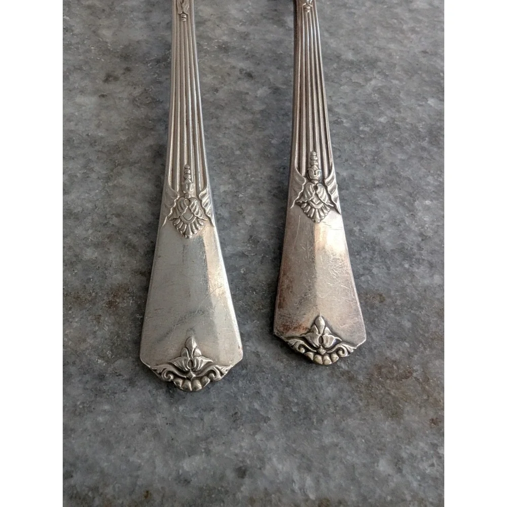 Wm Rogers International Silver Sugar Spoon‎ & Spreader Silver plated